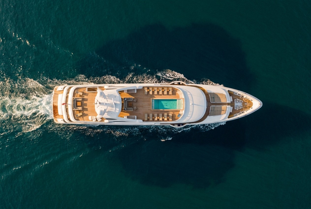 Yachts & private aviation — concept
